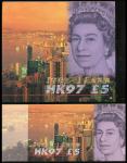 Bank of England, 2x 5 pound, 1997, consecutive serial numbers HK97 905027 and HK97 905028, commemora