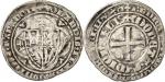 FRANCE FÉODALESBar (duché de), Yolande de Flandres (1344-1360). Plaque d’argent ND (1345-1349), Sain