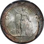 1899-B年英国贸易银元站洋壹圆银币。孟买铸币厂。GREAT BRITAIN. Trade Dollar, 1899-B. Bombay Mint. Victoria. PCGS MS-63.