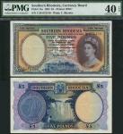 Southern Rhodesia, Currency Board, £5, 3 January 1953, serial number C/28 075150, blue on multicolou