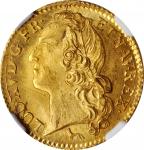 FRANCE. Louis dOr, 1753-A. Paris Mint. Louis XV. NGC MS-66+.