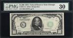 Fr. 2211-G. 1934 $1000 Federal Reserve Note. PMG Very Fine 30.
