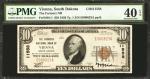 Vienna, South Dakota. $10 1929 Ty. 1. Fr. 1801-1. The Farmers NB. Charter #11558. PMG Extremely Fine