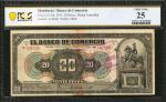 HONDURAS. Banco de Comercio 20 Pesos, 1915. P-S145a. PCGS Banknote Very Fine 25.