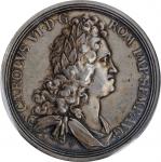 AUSTRIA. Birth of Archduke Leopold Silver Medal, ND (1716). Charles VI. PCGS SPECIMEN-58 Gold Shield