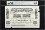 INDIA. Government of India. 100 Rupees, 1919. P-A17f. Jhun&Rez 2.A.5.2A.6. PMG Choice Very Fine 35.