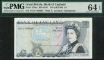 Bank of England, David Henry Fitzroy Somerset (1980-1988), ｣5, ND (1980), serial number DU/70 448095