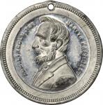 1865 Abraham Lincoln Death Medal. White Metal. 31.1 mm. By George Hampden Lovett. Cunningham 9-380W,