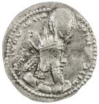 SASANIAN KINGDOM: Varahran  (Vahram) I, 273-276, AR obol  (0.54g), G-45var, kings bust, wearing radi