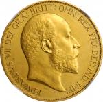 GREAT BRITAIN. 5 Pounds, 1902. London Mint. NGC MATTE PROOF-61.
