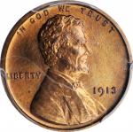 1913 Lincoln Cent. Proof-66+ RB (PCGS). CAC.