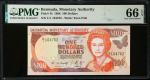 BERMUDA. Bermuda Monetary Authority. 100 Dollars, 1996. P-45. PMG Gem Uncirculated 66 EPQ.