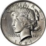 1924 Peace Silver Dollar. MS-67+ (PCGS). CAC.