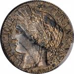 1889-A法国法郎银币 PCGS Proof 55 1889-A FRANCE Franc