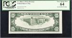 Fr. 2006-G. 1934A $10 Federal Reserve Note. Chicago. PCGS Currency Very Choice New 64. Inverted Back