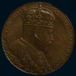 1902年英国爱德华“加冕”纪念铜章一枚，保存完好