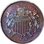 1868 Two-Cent Piece. Proof-66 BN (PCGS).