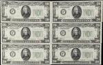 Lot of (6). Fr. 2054-F. 1934 $20 Federal Reserve Notes. Atlanta. Choice Uncirculated. Consecutive Se