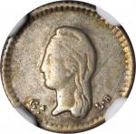 MEXICO. 1/4 Real, 1848-Ga LR. NGC EF Details--Cleaned.