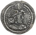 SASANIAN KINGDOM: Hormizd II, 303-309, AR obol  (0.63g), G-84, kings bust right, wearing winged eagl