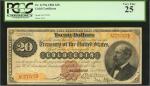 Fr. 1175a. 1882 $20 Gold Certificate. PCGS Currency Very Fine 25.
