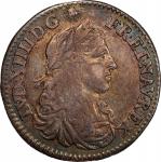 1670-A French Colonies 5 Sols. Paris Mint. Martin 8-C. Lecompte-186, W-11605, Breen-256. EF-45+ (PCG