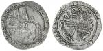 Charles I (1625-49), Crown, Exeter, 1644, 27.56g, m.m. rose, armoured King on horseback left, sash i