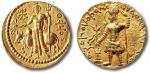 印度贵霜王朝波调一世金币，重量：8.1克，状态良好，与上博1316号藏品为同一种，AU+,状态良好，敬请预览