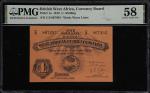 BRITISH WEST AFRICA. Currency Board. 1 Shilling. P-1a. PMG Choice About Uncirculated 58.