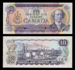 Canada. Bank of Canada. $10. 1971. P.BC-49a. No.. Olive green and multicolored. Coat of Arms, left. 