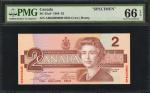 1986-91年加拿大银行 2 至 100元。样票。CANADA. Bank of Canada. 2 to 100 Dollars, 1986-91. BC-55aS to 60aS. Specim