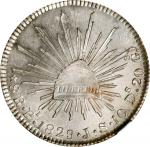 MEXICO. 8 Reales, 1829-Pi JS. San Luis Potosi Mint. NGC MS-64.