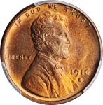 1916-S Lincoln Cent. MS-65 RB (PCGS). CAC.