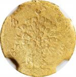 1853年缅甸狮子金币1 Pe。BURMA. Gold Pe, CS 1214 (1852). Mindon. NGC FINE-15.