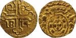 COINS. INDIA – PORTUGUESE. João: Gold São Tomé de 12-Xerafins, 1814, 3.40g (Gomes 21.06; F 1491). Go