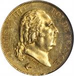 FRANCE. 40 Francs, 1816-W. Lille Mint. NGC MS-63.