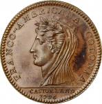 1796 (i.e. 1845-1860) Castorland Medal. Copper. Breen-1067, W-9170. Original obverse, copy reverse. 