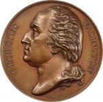 Circa 1830 Series Numismatica Medal by Vivier. WASINGTON. Musante GW-100, Baker-131A. Copper. MONACH