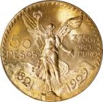 MEXICO. 50 Pesos, 1929. Mexico City Mint. PCGS MS-64.