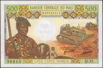 MALI. Banque Centrale Du Mali. 500 Francs, ND (1973-84). P-12d. Uncirculated.