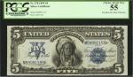 Fr. 278. 1899 $5 Silver Certificate. PCGS Currency Choice About New 55.