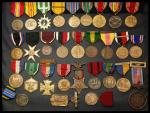 An Assortment of US Campaign Medals. Includes: GAR St. Paul, Minnesota, September 1-5.1896; Spanish 