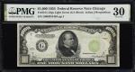 Fr. 2211-GLGS. 1934 $1000 Federal Reserve Note. PMG Very Fine 30.