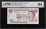 BERMUDA. Bermuda Monetary Authority. 5 Dollars, 1978. P-29a. PMG Choice Uncirculated 64.
