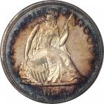 1873 Liberty Seated Silver Dollar. Proof-66 Cameo (PCGS).