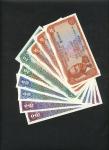 Central Bank of Kenya, a set of the 1974 series comprising 5/-, brown, 10/-, green, 20/-, blue and 1