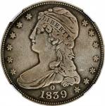 1839年半身像半美元 NGC VF-Details Cleaned 1839-O Capped Bust Half Dollar.