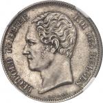 BELGIQUELéopold Ier (1831-1865). 2 1/2 francs, petite tête nue 1848, Bruxelles.