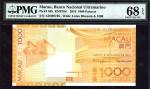 x Banco Nacional Ultramarino, Macau, 100 patacas, 8 August 2010, serial number AD 039736, (Pick 84d)