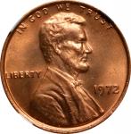 1972 Lincoln Cent. MS-67 RD (NGC).